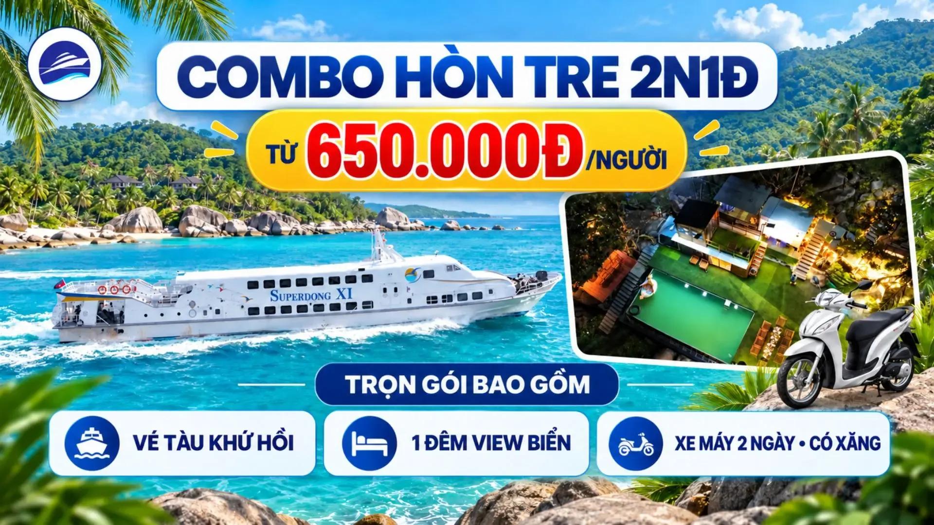 Combo Hòn Tre 2 ngày 1 đêm